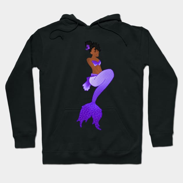 Purple Mermaid V2 Hoodie by LieutenantAmoo